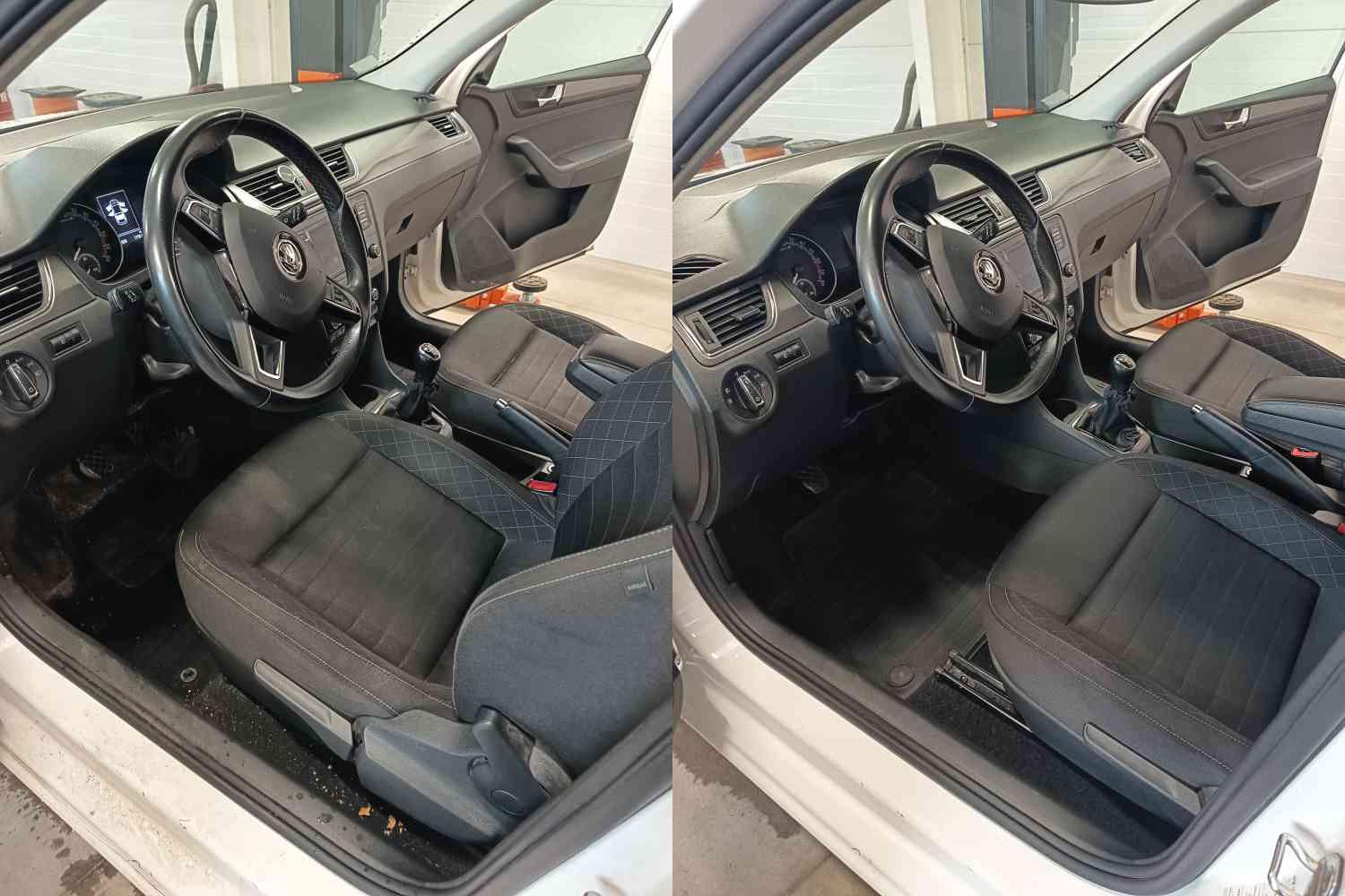 Škoda Rapid - přední část po čištění